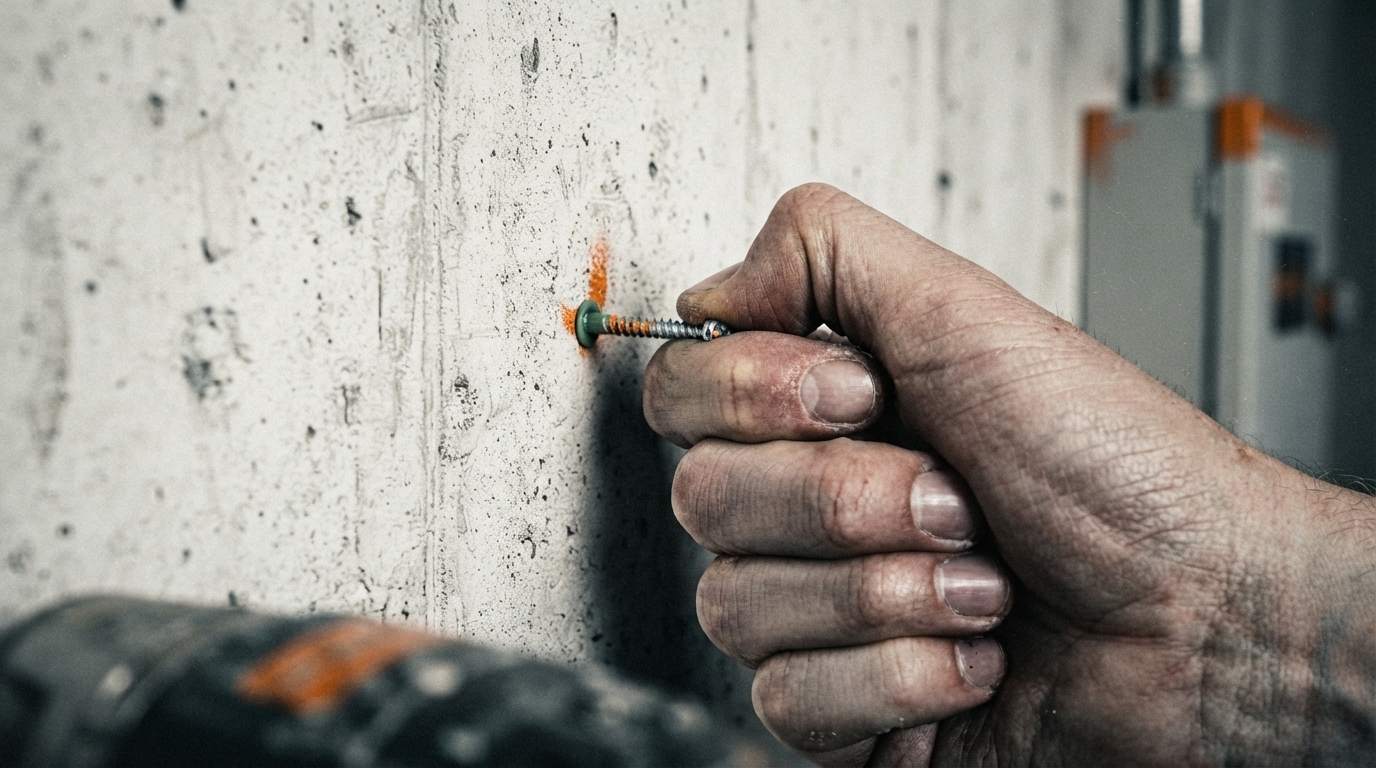 Editorial illustration for Choosing the Right Wall Anchor: Match Your Wall Material and Item Weight Before You Drill