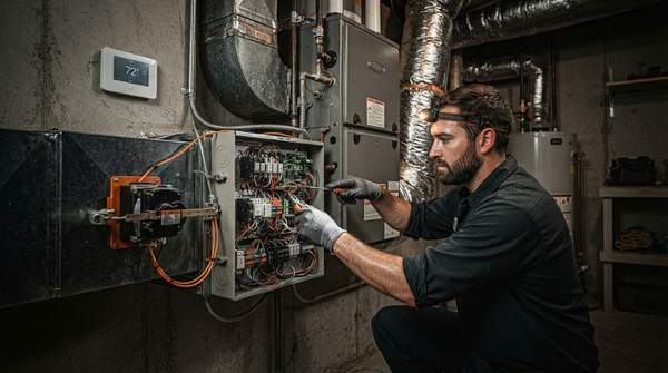Editorial illustration for How Residential HVAC Zoning Systems Work: Panels, Thermostats, and Dampers Explained