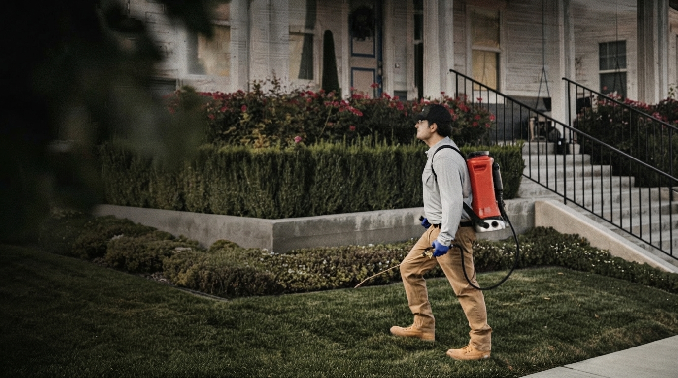 Editorial illustration for Preventative, Chemical, or Organic? A Homeowner's Decision Framework for Pest Control